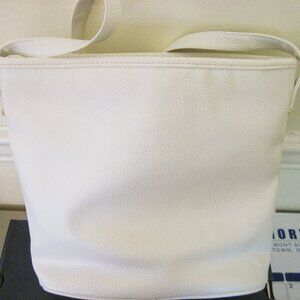 ACCESSORITY WORKS-Multi Color White/Beige/Pink-Flax Leather PVC-Crossbody Purse